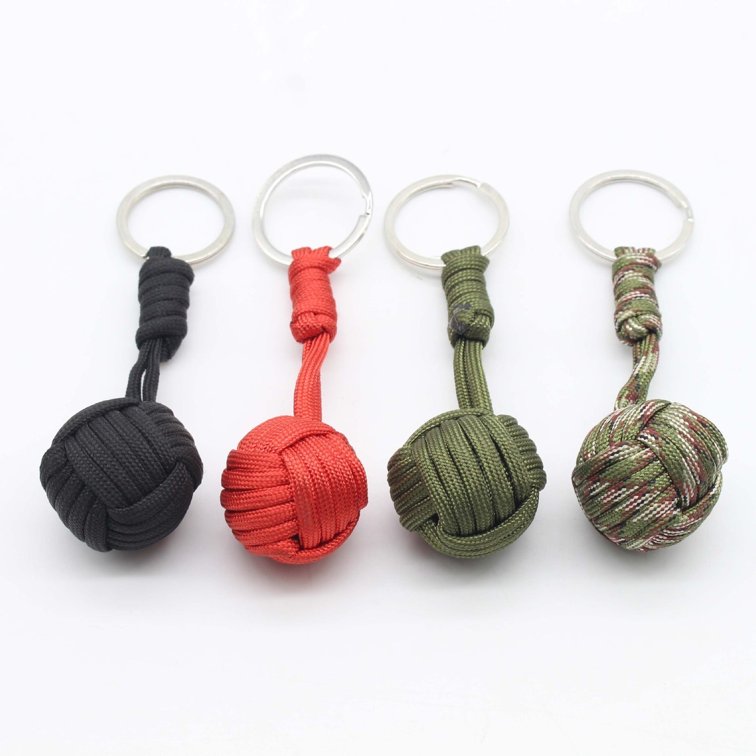 Outdoor Parachute Cord Woven Key Ball Outdoor Self-defense Tool