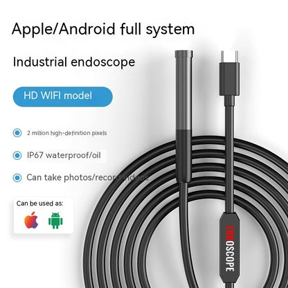 Single Lens HD Industrial Pipe Endoscope Support Three-in-one Mobile Phone Endoscope