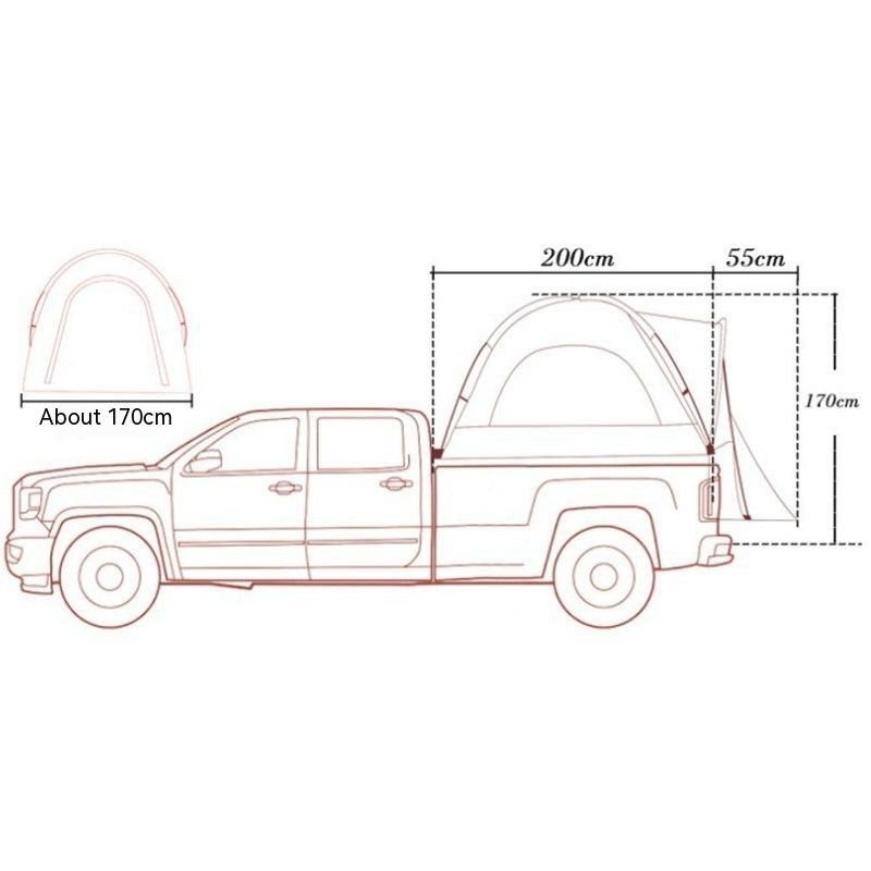 Multi-function Tent For Outdoor Car Rear Box