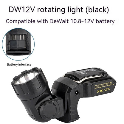 Rechargeable LED Universal Rotating Flashlight