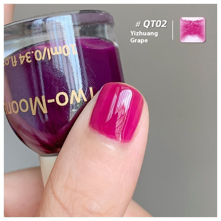 Summer Nail Polish Baking-free Non-tearing Jelly Juicy Grape Amber Strawberry Chopsticks