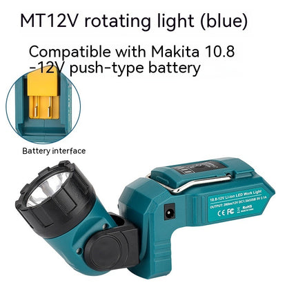 Rechargeable LED Universal Rotating Flashlight