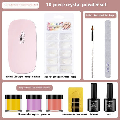 Crystal UV Gel Nail Polish Extended Three-dimensional Modeling