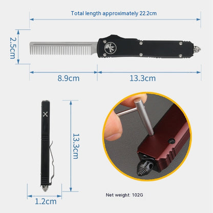 Micro-technology A5 Comb Outdoor Knife Multi-function Tool