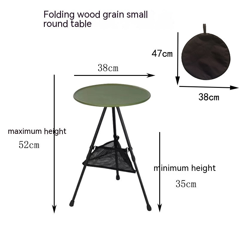 Outdoor Camping Folding Aluminum Alloy Tripod Table