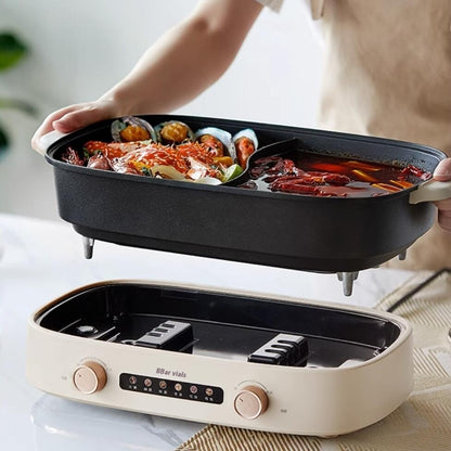 Mandarin Duck Hot Pot Electric Chafing Dish Split Multifunctional