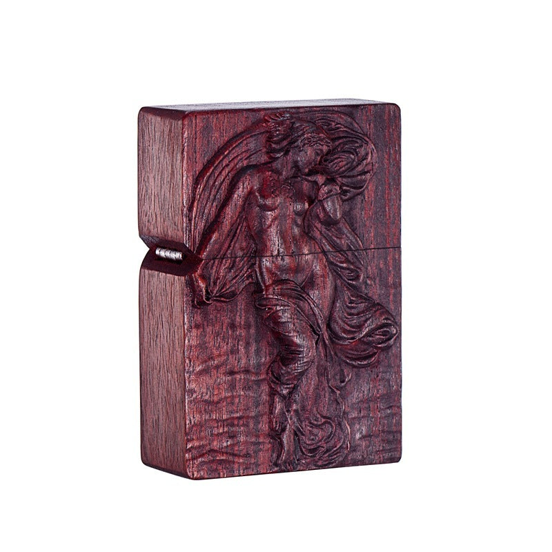 Boss Sandalwood Series Kerosene Lighter Brocade Box Packaging High-end Gift Lighter Factory Wholesale