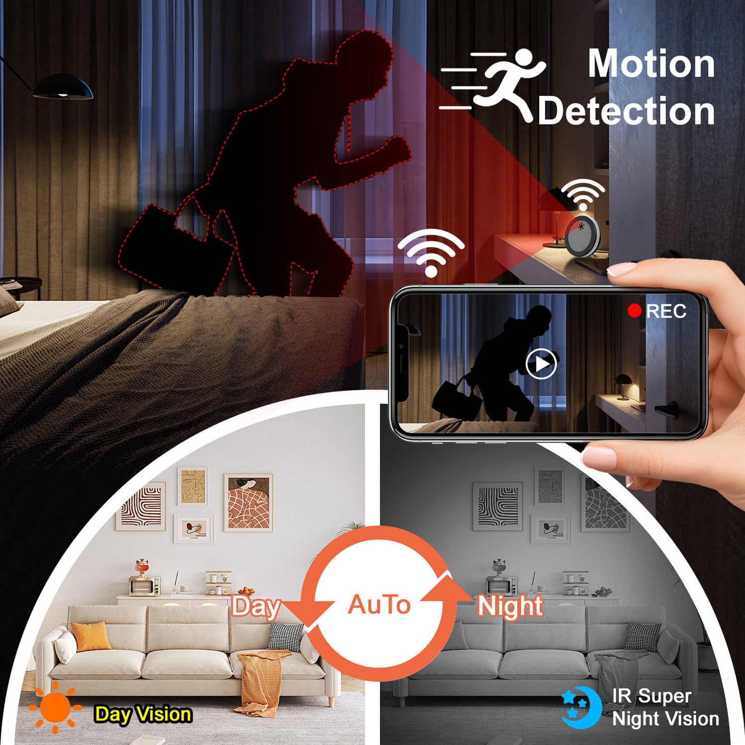 Wireless Smart Surveillance Camera Voice Conversation Security