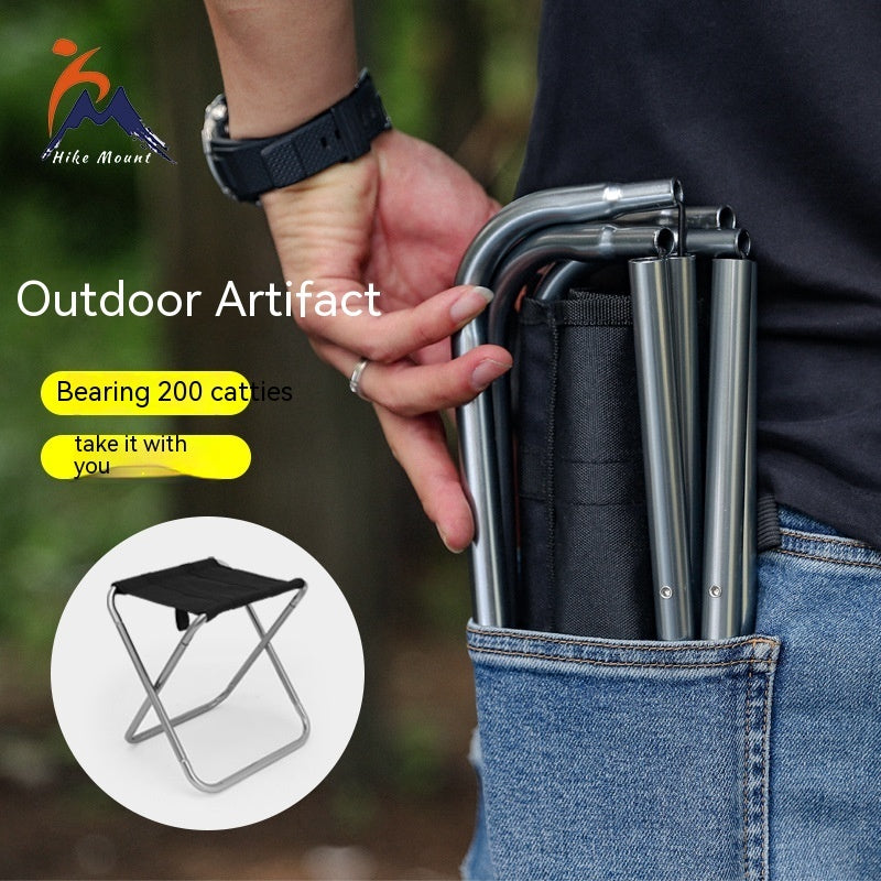 Outdoor Portable Aluminum Alloy Folding Stool