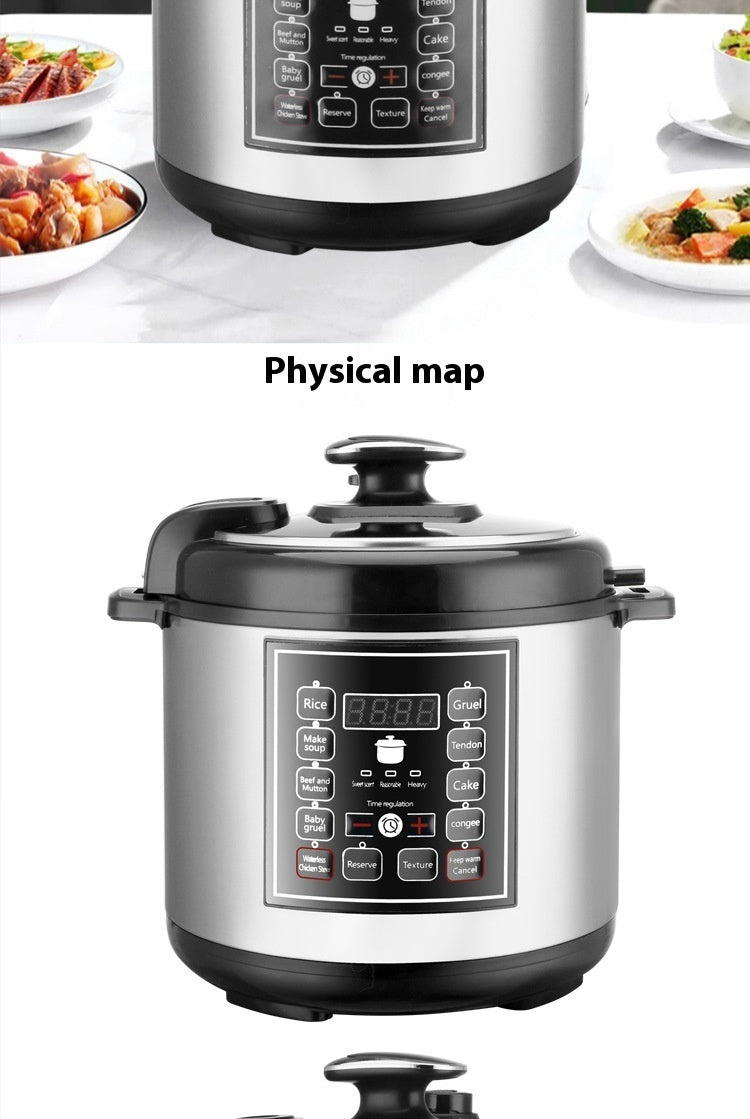 5L Pressure Cooker Multi-function Intelligent Reservation Timing Rice Cooker Household