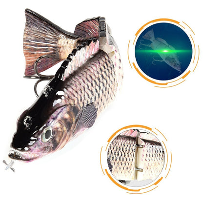 Electric Multinode Fish Road Subbait Electronic Bait Rechargeable LED Light