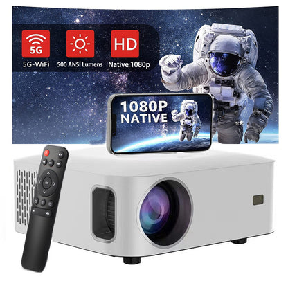 1080p HD Wireless Portable Home Projector