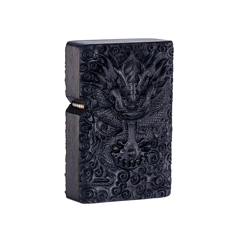 Boss Sandalwood Series Kerosene Lighter Brocade Box Packaging High-end Gift Lighter Factory Wholesale